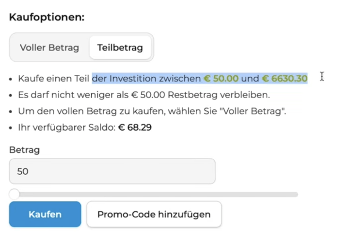 Kaufoptionen im Sekundärmarkt