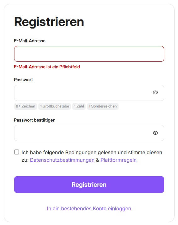 Lendermarket Erfahrungen Anmeldung 1