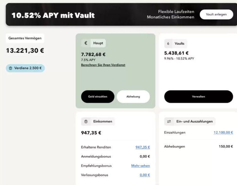 Mein Depot bei Monefit