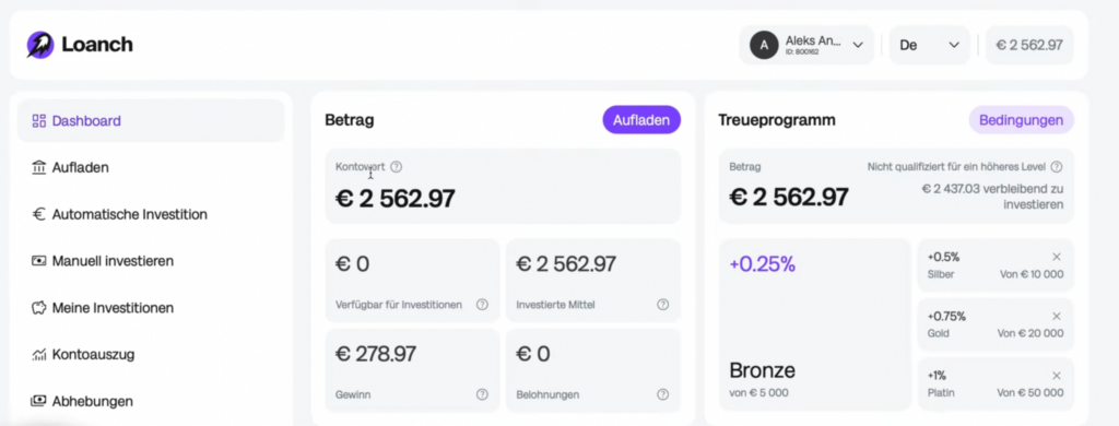 Mein Loanch Portfolio