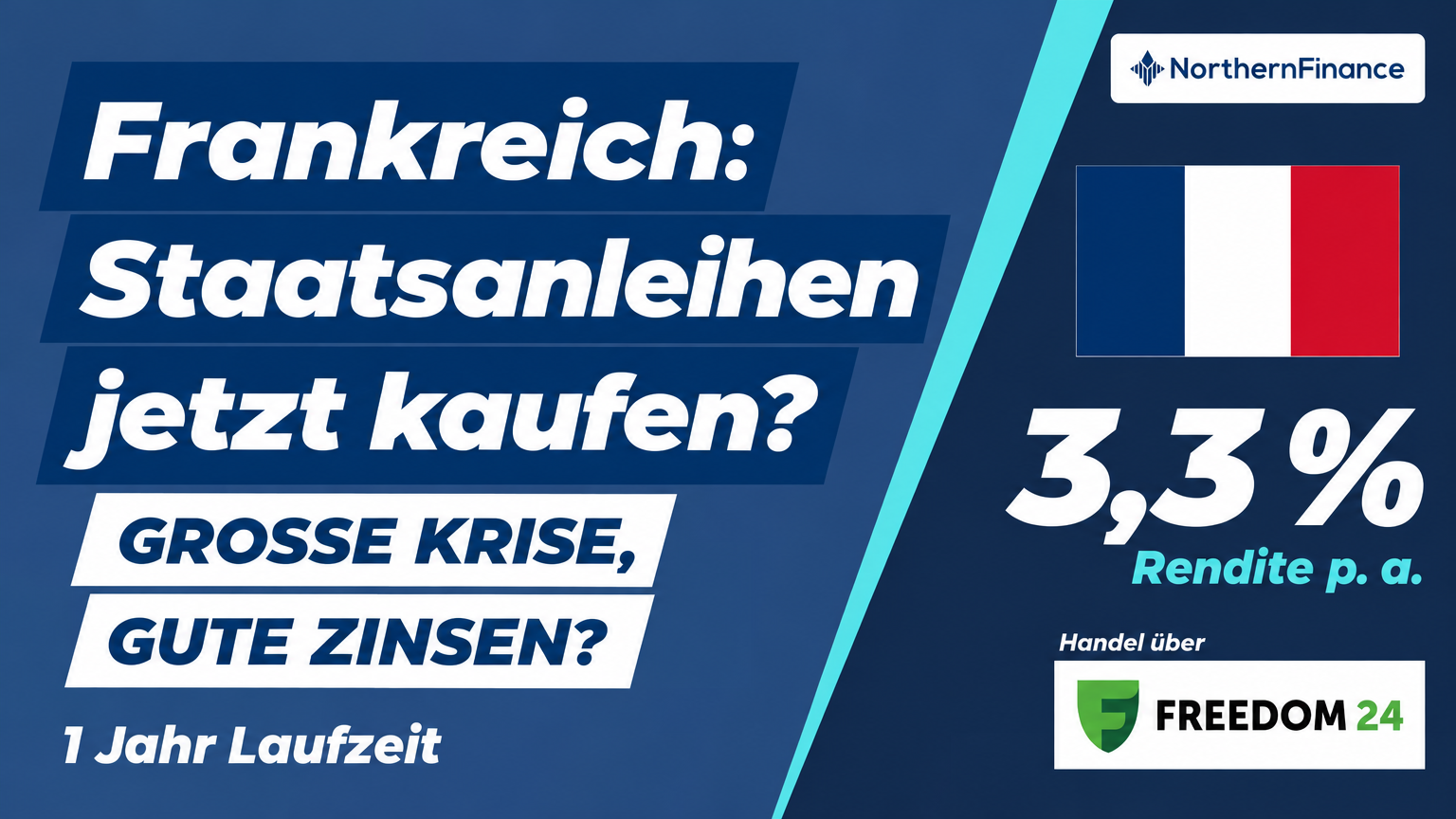 Titelbild zum Artikel „Lohnen sich französische Staatsanleihen jetzt? Große Krise, aber gute Zinsen“