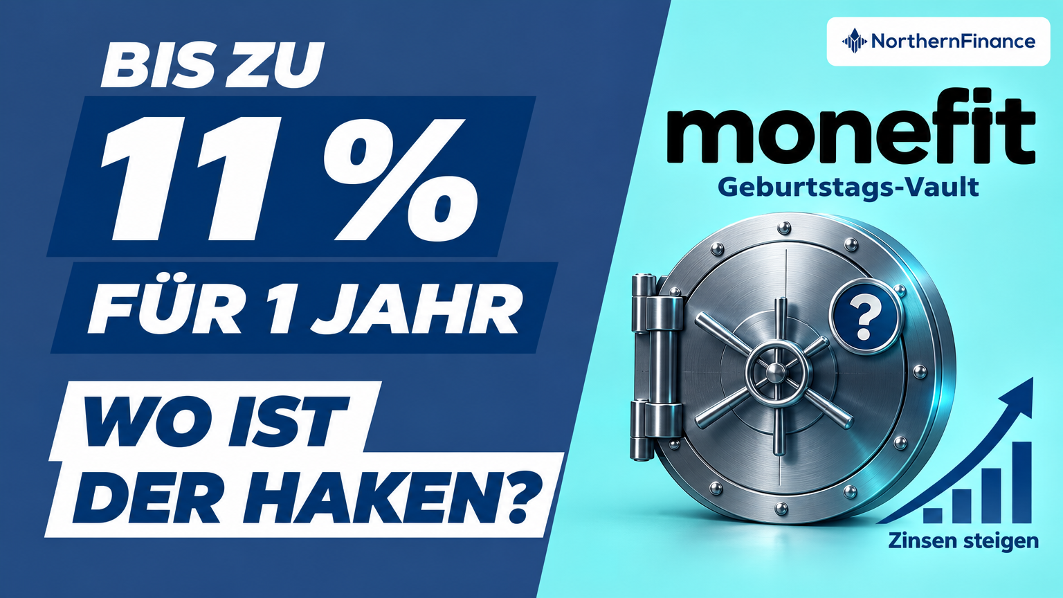 Titelbild zum Artikel „Bis zu 11 % für 1 Jahr: Lohnt sich Monefit jetzt trotz steigender Zinsen?“
