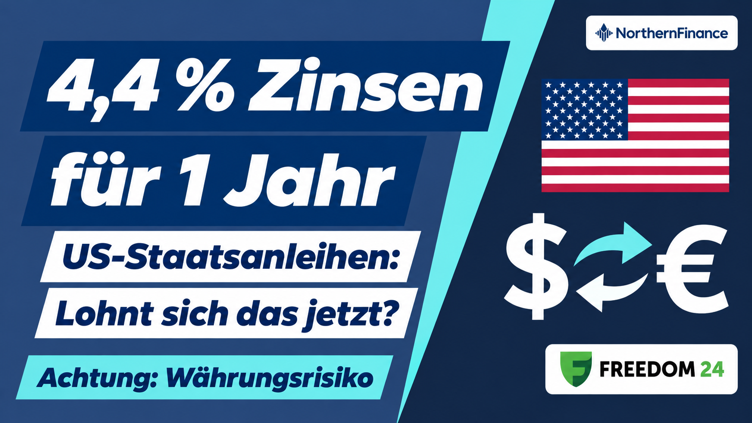 Titelbild zum Artikel „4,4 % Zinsen für 1 Jahr: Lohnen sich US-Staatsanleihen jetzt?“